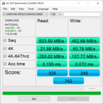 AS SSD - SSD primario