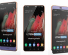 El smartphone de doble deslizamiento de Samsung, según la imagen de LetsGoDigital. (Fuente de la imagen: LetsGoDigital)
