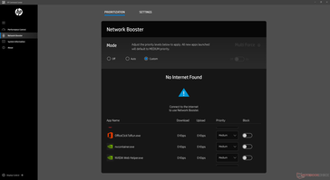 HP Command Center muestra "No se encontró Internet" a pesar de que estábamos conectados a Internet