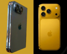 Modelo filtrado del diseño del iPhone Ultra (izquierda) junto al iPhone 17 Pro (derecha) - editado.
