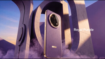 El Honor X9e Pro en color púrpura real.