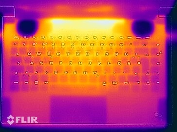 Prueba de esfuerzo de temperaturas superficiales (arriba)