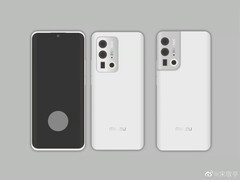 Un nuevo render de &quot;Meizu 19&quot;. (Fuente: Song Jingting vía Weibo)