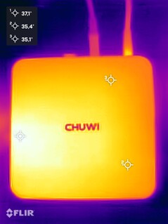 Prueba de resistencia de la Chuwi Aubox (lado superior)