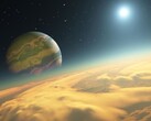 Representación de Kepler-1625b, un exoplaneta que orbita alrededor de la estrella Kepler-1625 en la constelación de Cygnus. (Fuente de la imagen: AFP - RON MILLER / LEEMAGE)