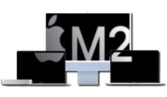 Apple supuestamente tiene una gama completa de productos Mac con tecnología M2 para lanzar durante 2022. (Fuente de la imagen: Apple - editado)
