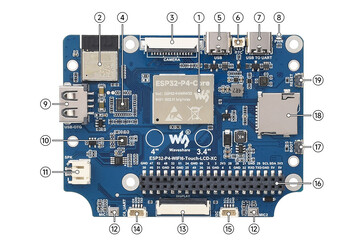 GPIO está disponible en la parte trasera (Fuente de la imagen: Waveshare)