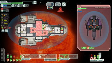 En la imagen: una captura de pantalla del juego FTL: Faster Than Light.