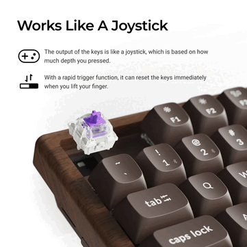 Keychron K8 HE Edición especial totalmente de madera