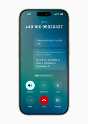 Traducción de mensajes en directo (fuente de la imagen: Apple)