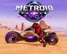 Pancarta de Metroid Prime 4: Beyond mostrando a Samus Aran en bicicleta (Fuente de la imagen: Nintendo of America YouTube con ediciones)