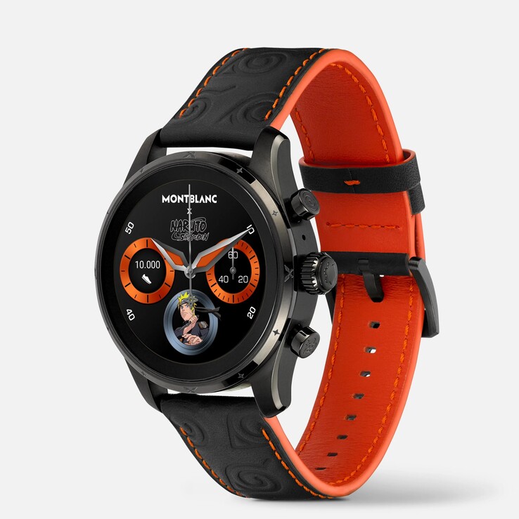 El Montblanc Summit 3 Smartwatch x Naruto. (Fuente de la imagen: Montblanc)