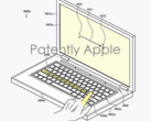 Apple ha recibido una patente para un MacBook de doble pantalla. (Imagen: Apple vía Patently Apple)