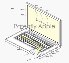 Apple ha recibido una patente para un MacBook de doble pantalla. (Imagen: Apple vía Patently Apple)