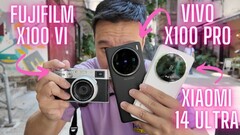 Youtuber Ben&#039;s Gadget Reviews muestra imágenes comparativas de una Fujifilm X100VI con los smartphones Vivo X100 Pro y Xiaomi 14 Ultra con cámara insignia.