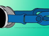 Una ilustración que sugiere el aspecto que podría tener el dispositivo de RV montado en la cabeza de Apple(Fuente: The Information)