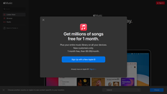 Apple Music: ahora con un periodo de prueba gratuito más corto. (Fuente: Apple)