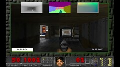 Una comparación en paralelo de Doom con y sin la implementación de DLSS 5
