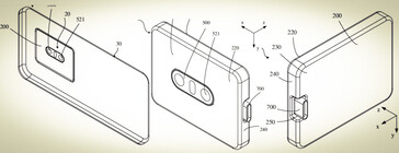 Detalle de la patente de la cámara modular de la OPPO (Fuente: OPPO/OMPI)