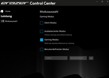 Centro de control Erazer