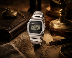 El Casio A1000SP-7 presenta un diseño totalmente metálico