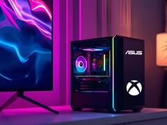 Maqueta de PC compacto para juegos con los logotipos de Asus y Xbox (Fuente de la imagen: Asus, Microsoft Gaming con ediciones)