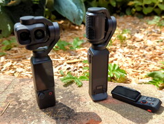 DJI Osmo Pocket 4P junto a la Insta360 Luna Ultra