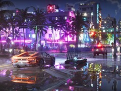 Captura de pantalla de GTA 6 que muestra la vida nocturna de Vice City