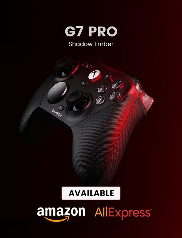 El color Shadow Ember de la GameSir G7 Pro está disponible para comprar en Amazon y AliExpress. (Fuente de la imagen: GameSir)