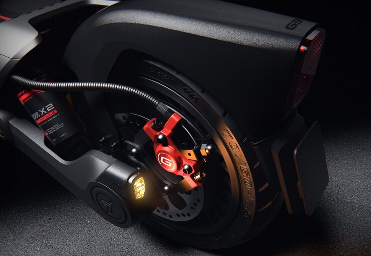 El patinete eléctrico Segway Max G3 Plus cuenta con neumáticos autorreparables, frenos de disco con control de tracción y una luz de freno trasera.