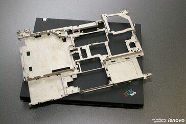 El marco de estructura dedicado del Lenovo ThinkPad T60.