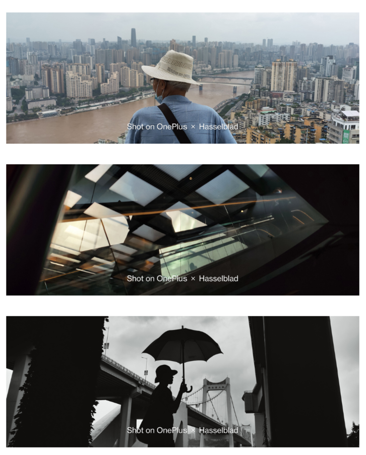 Fotos de muestra tomadas en el OnePlus 9 utilizando el nuevo modo XPan. (Imágenes: OnePlus)