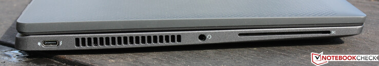 Izquierda: USB Type-C con Thunderbolt 4, combo de audio, SmartCard