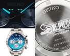 El nuevo cronógrafo Seiko x One Piece Shinkansen: tres imágenes diferentes.