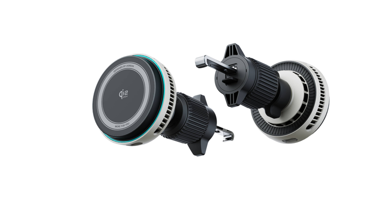 La imagen filtrada del cargador inalámbrico para coche Ugreen
