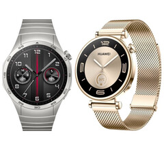 El Watch GT 4 en sus versiones de 41 mm y 46 mm. (Fuente de la imagen: Huawei)