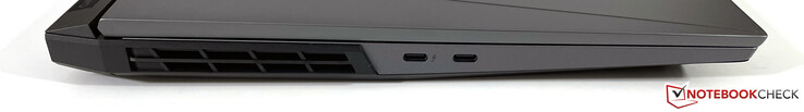 Lado izquierdo: USB-C 4 con Thunderbolt 4 (DisplayPort 1.4), USB-C 3.2 Gen.2 (DisplayPort 1.4)