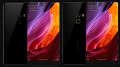 El Xiaomi Mi Mix también viene en una variante de 18K (R) con bordes de oro alrededor de los sensores. (Fuente de la imagen: Xiaomi)