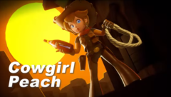 La princesa Peach se pone un sombrero y unas botas de vaquero para su próxima aventura en Princesa Peach: ¡Showtime! (Imagen vía Nintendo of America)