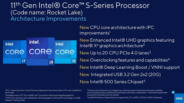 Detalles de la arquitectura del Intel Rocket Lake-S. (Fuente: Intel)