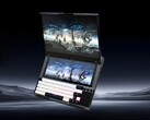 Krayzor empaqueta una enorme pantalla secundaria y un teclado mecánico en el chasis de un portátil. (Fuente de la imagen: Krayzor)