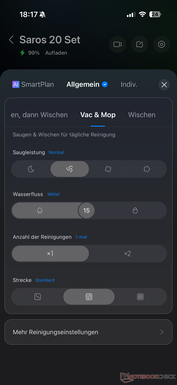 Opciones de limpieza