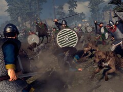 Una imagen en la que aparecen dos ejércitos de «A Total War Saga: Thrones of Britannia», actualmente a la venta en Steam.