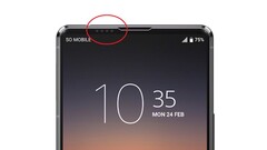 Así podría ser la cámara frontal con microagujeros del Sony Xperia 1 V (Imagen: Sumahodigest)