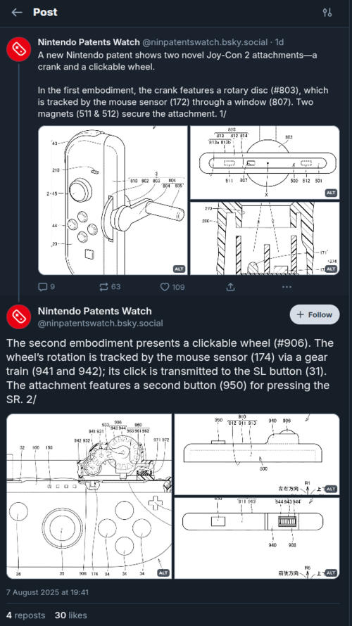 La manivela de Switch 2 probablemente encontrará su camino en un juego de pesca, el jurado está deliberando sobre el accesorio de la rueda (ImageSource: Nintento Patent Watch via Bluesky)