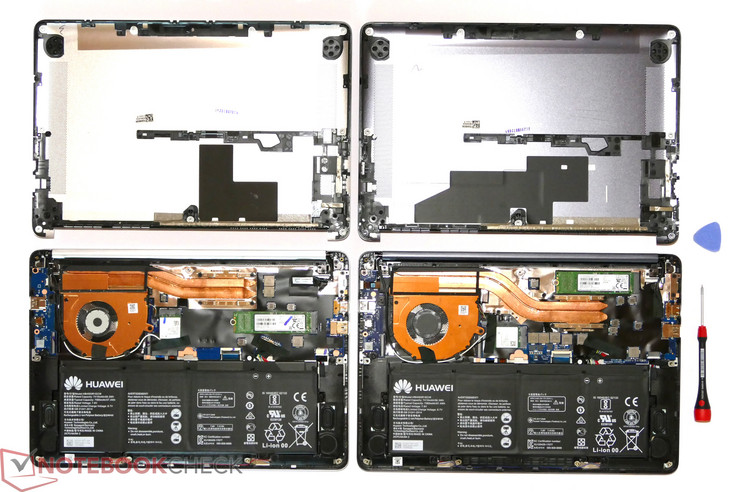 Versión AMD a la izquierda, CPU Intel y configuración de GPU Nvidia a la derecha