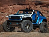 El concepto Jeep Wrangler Magneto 3.0 fue una pieza única construida por Jeep que utilizaba un motor compacto de flujo axial para impulsar las cuatro ruedas. También contaba con diferenciales de bloqueo tradicionales y dos ajustes de potencia. (Fuente de la imagen: Stellantis)