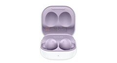 Un nuevo render de Galaxy Buds2. (Fuente: 91Mobiles)