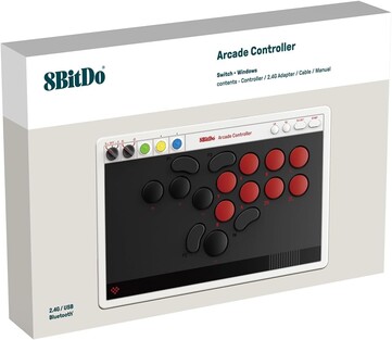 El mando Arcade de 8BitDo para Switch y Windows tiene cuatro botones personalizables. (Fuente de la imagen: 8BitDo)