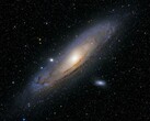 Una imagen que muestra la Andrómeda Galaxy y sus galaxias satélite.
